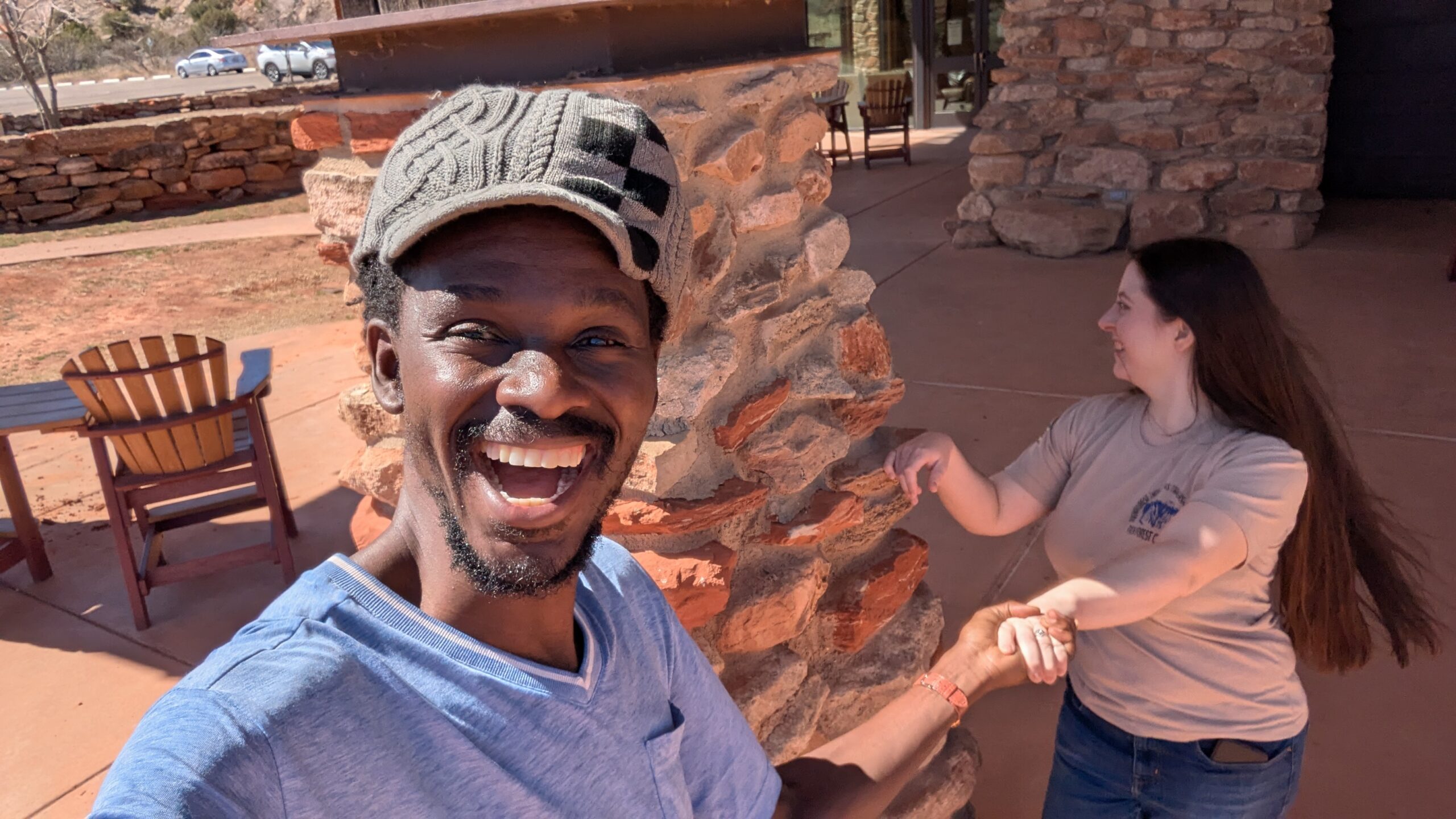 Travelling in America, with my wife